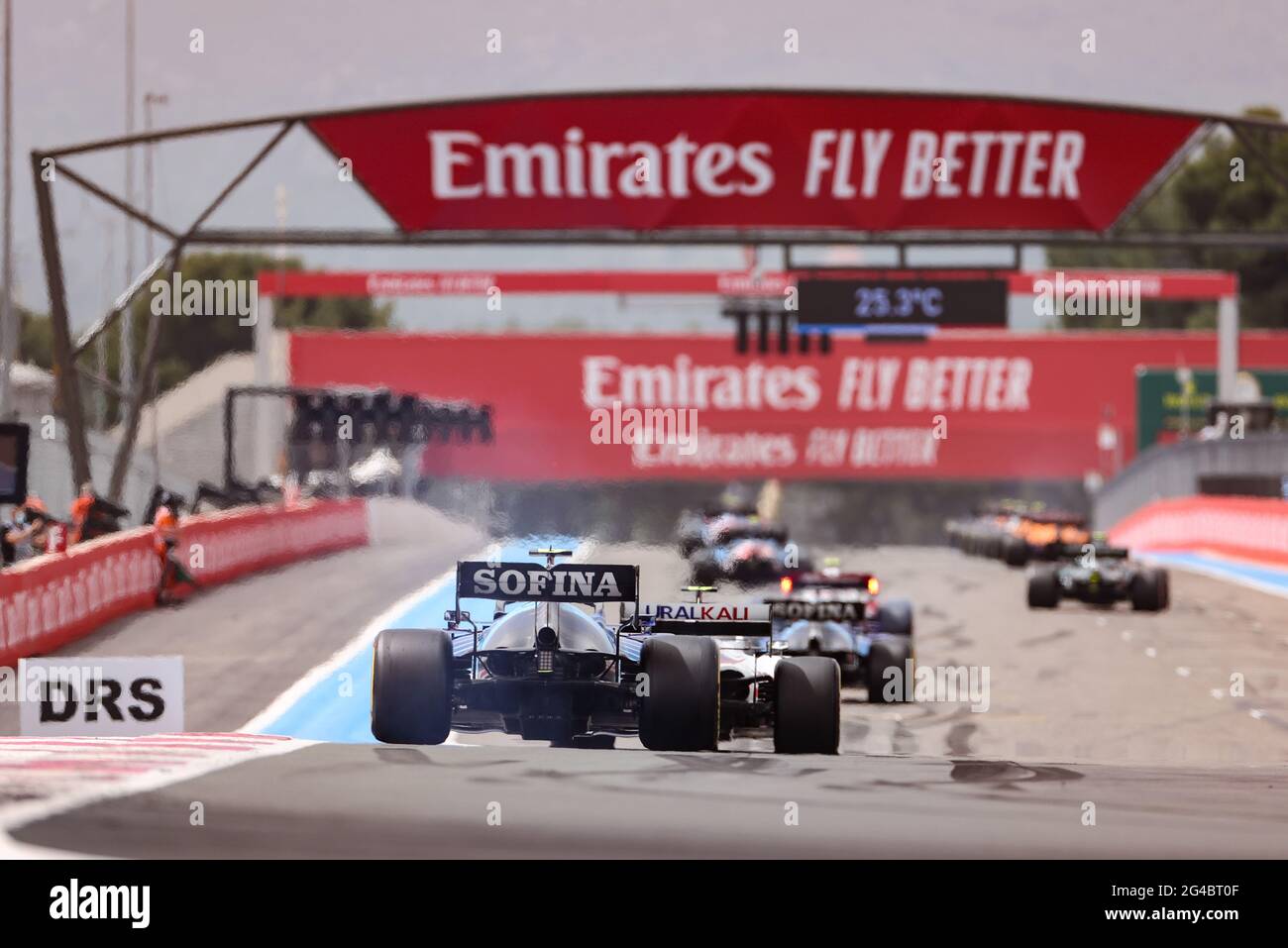 Nicholas Latifi (CDN) Williams Racing FW43B. 20.06.2021. Formula 1 World Championship, Rd 7, French Grand Prix, Paul Ricard, France, Race Day.  Photo credit should read: XPB/Press Association Images. Stock Photo