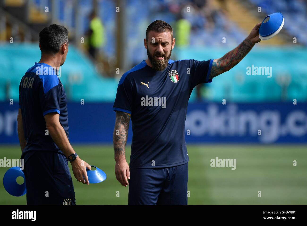 Roma, Italy. 20th June, 2021. Daniele De Rossi during the Uefa Euro 2020 Group A football match between Italy and Wales at stadio Olimpico in Rome (Italy), June 20th, 2021. Photo Andrea Staccioli/Insidefoto Credit: insidefoto srl/Alamy Live News Stock Photo