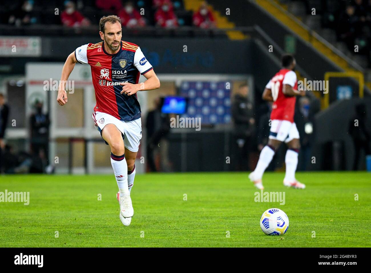 Udine, Italy. 01st June, 2021. Diego Godin (Cagliari) in action portrait during Cagliari Calcio season 2020/2021 (Archives), Italian football Serie A match in Udine, Italy, June 01 2021 Credit: Independent Photo Agency/Alamy Live News Stock Photo