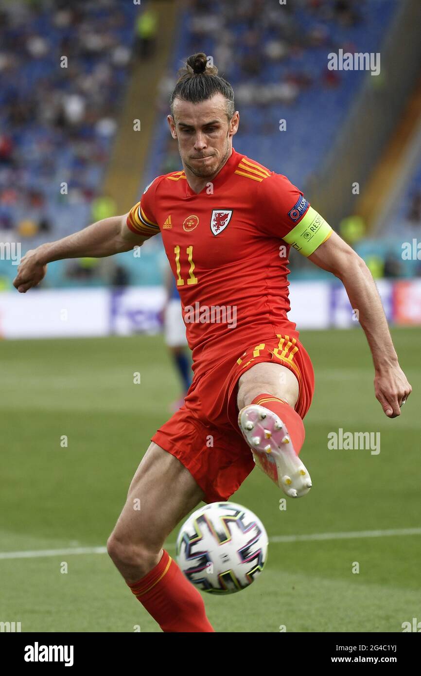 Roma, Italy. 20th June, 2021. Gareth Bale of Wales in action during the Uefa Euro 2020 Group A football match between Italy and Wales at stadio Olimpico in Rome (Italy), June 20th, 2021. Photo Andrea Staccioli/Insidefoto Credit: insidefoto srl/Alamy Live News Stock Photo