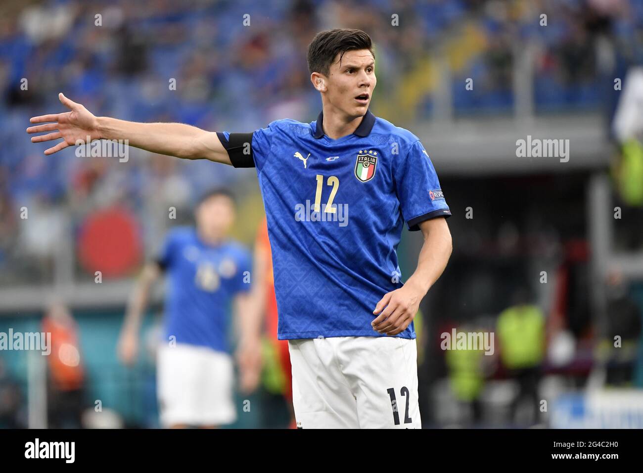 Roma, Italy. 20th June, 2021. Matteo Pessina of Italy reacts during the Uefa Euro 2020 Group A football match between Italy and Wales at stadio Olimpico in Rome (Italy), June 20th, 2021. Photo Andrea Staccioli/Insidefoto Credit: insidefoto srl/Alamy Live News Stock Photo