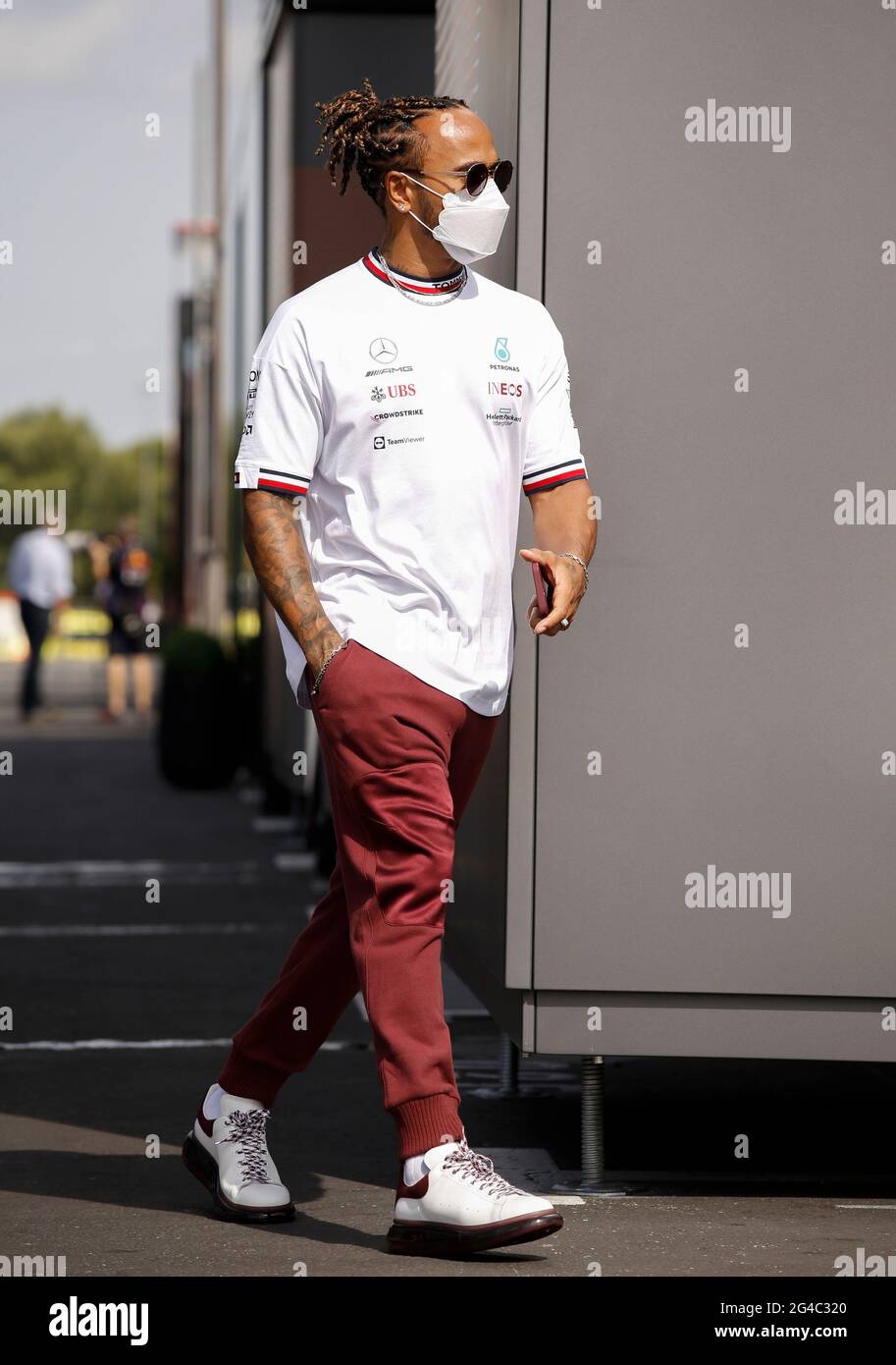 HAMILTON Lewis (gbr), Mercedes AMG F1 GP W12 E Performance, portrait during  the Formula 1 Emirates Grand Prix de France 2021, 7th round of the 2021 FIA  Formula One World Championship from
