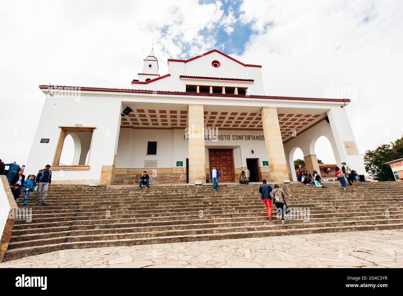 Baslica Santuario Del Senor De Monserrate In Bogota Capital City Of ...