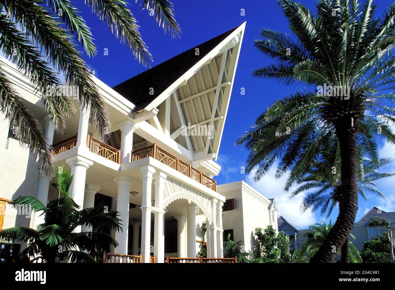 MAURITIUS. BELLE MARE. THE RESIDENCE LUXURY HOTEL Stock Photo