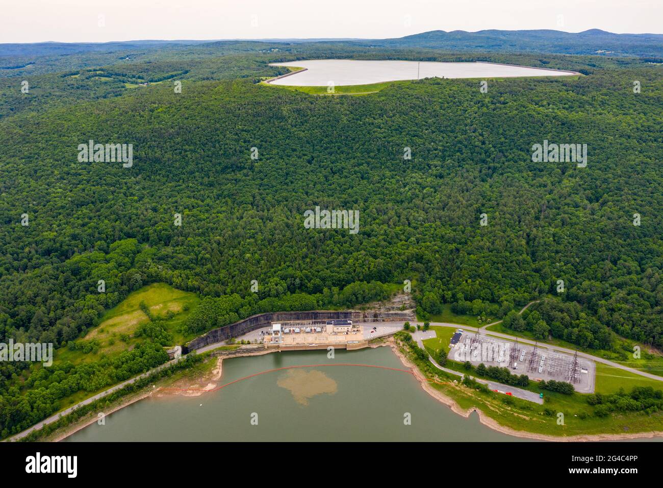 New York Power Authority Bienheim-Gilboa Pumped Storage Power Project is pictured in North Blenheim, NY Stock Photo