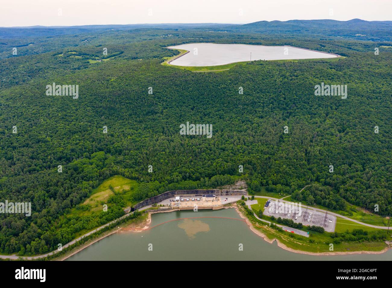 New York Power Authority Bienheim-Gilboa Pumped Storage Power Project is pictured in North Blenheim, NY Stock Photo