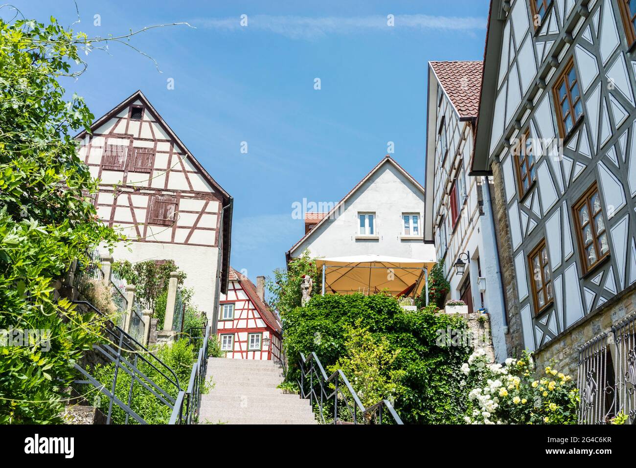 Bad Wimpfen, Kraichgau region, southern Germany: Historic city centre Stock Photo