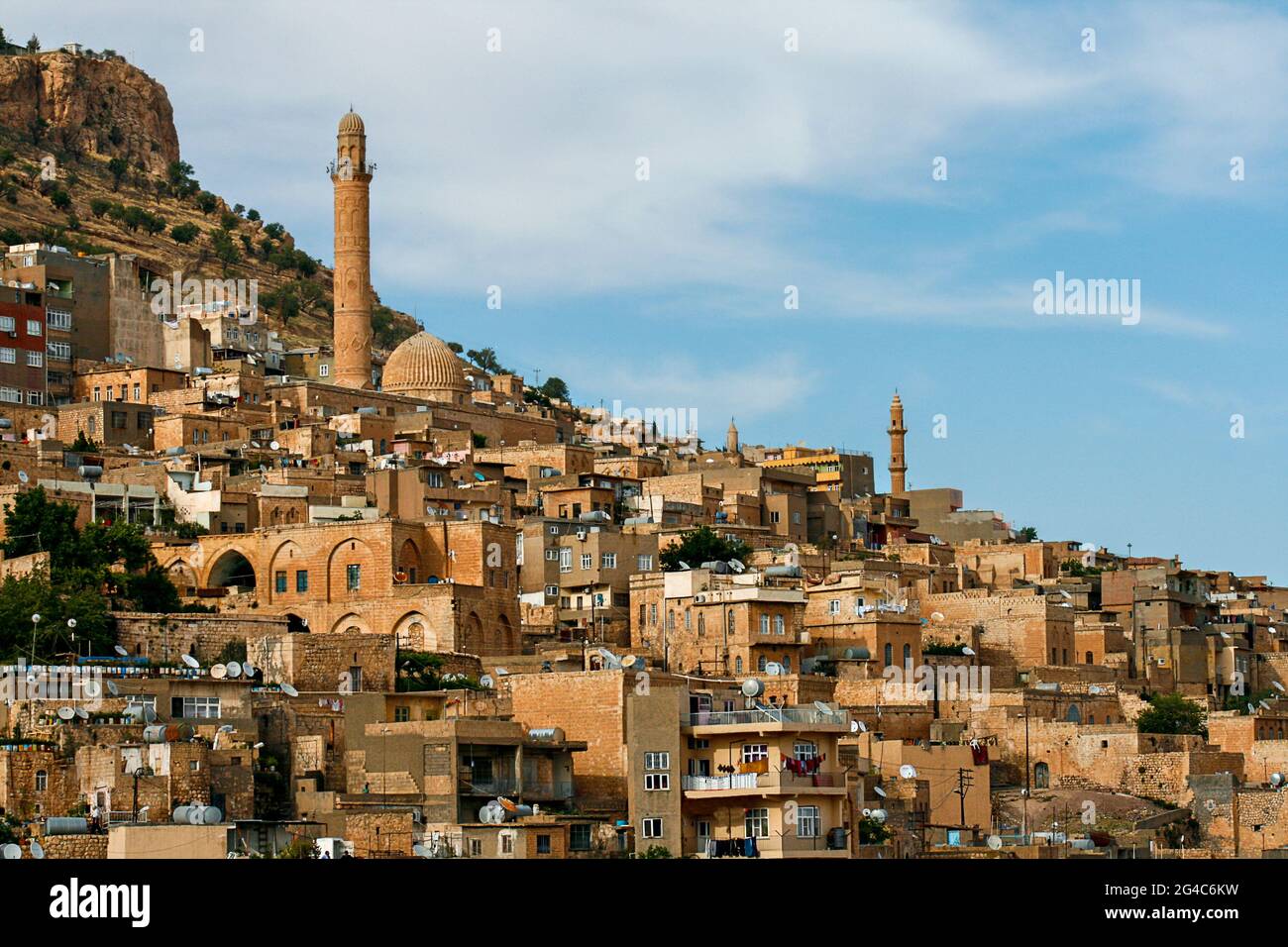 View over the old city of Mardin, Turkey. Stock Photo