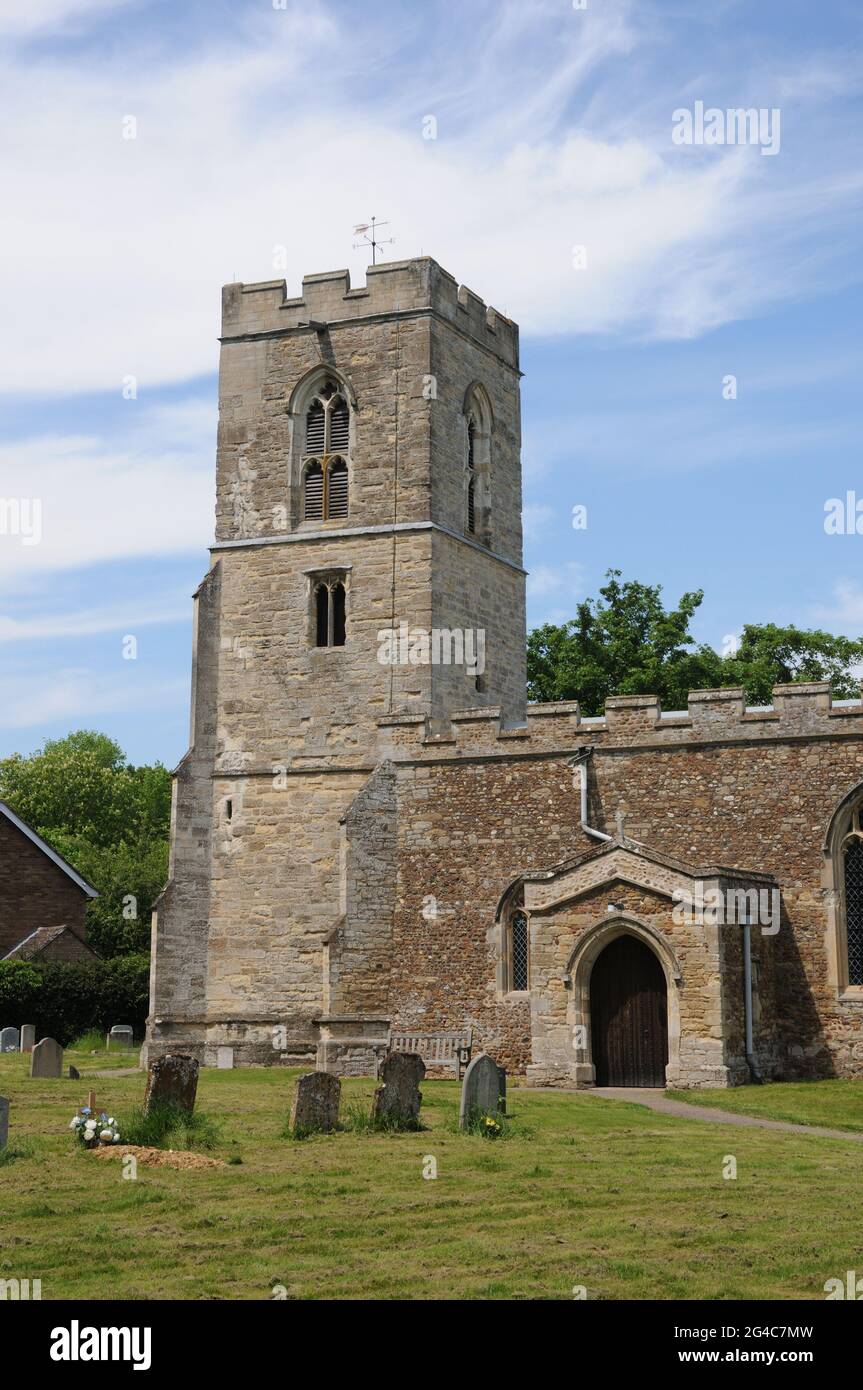 St Nicholas Church, Wilden, Bedfordshire Stock Photo