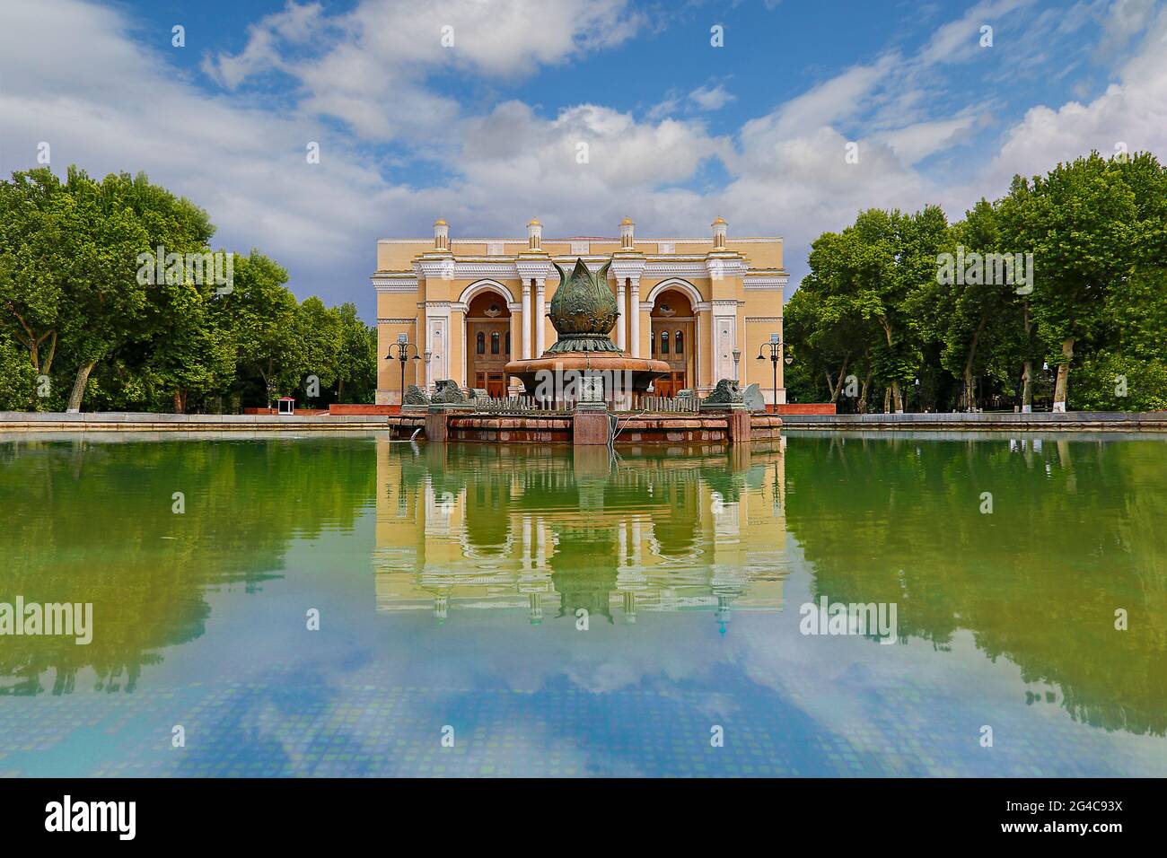 Navoi Theater which is national opera theater in Tashkent, Uzbekistan. Stock Photo