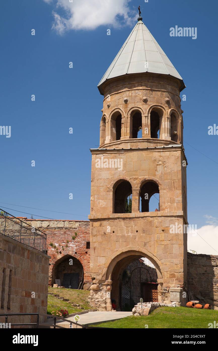 Bell Tower of Svetitskhoveli Cathedral. Mtskheta, Georgia Stock Photo