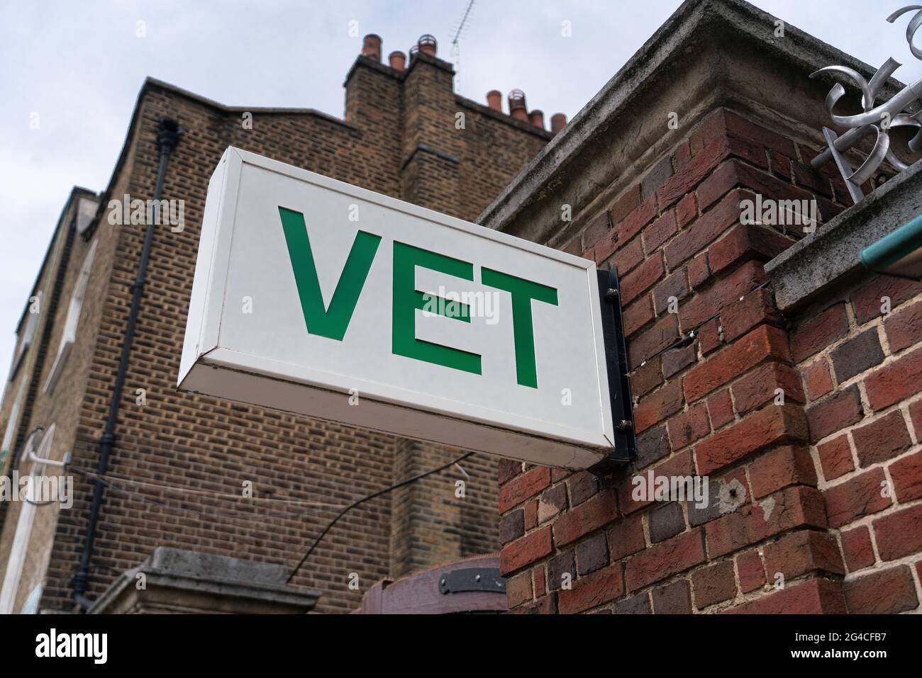 Veterinary clinic on Royal College street, Camden, London, England