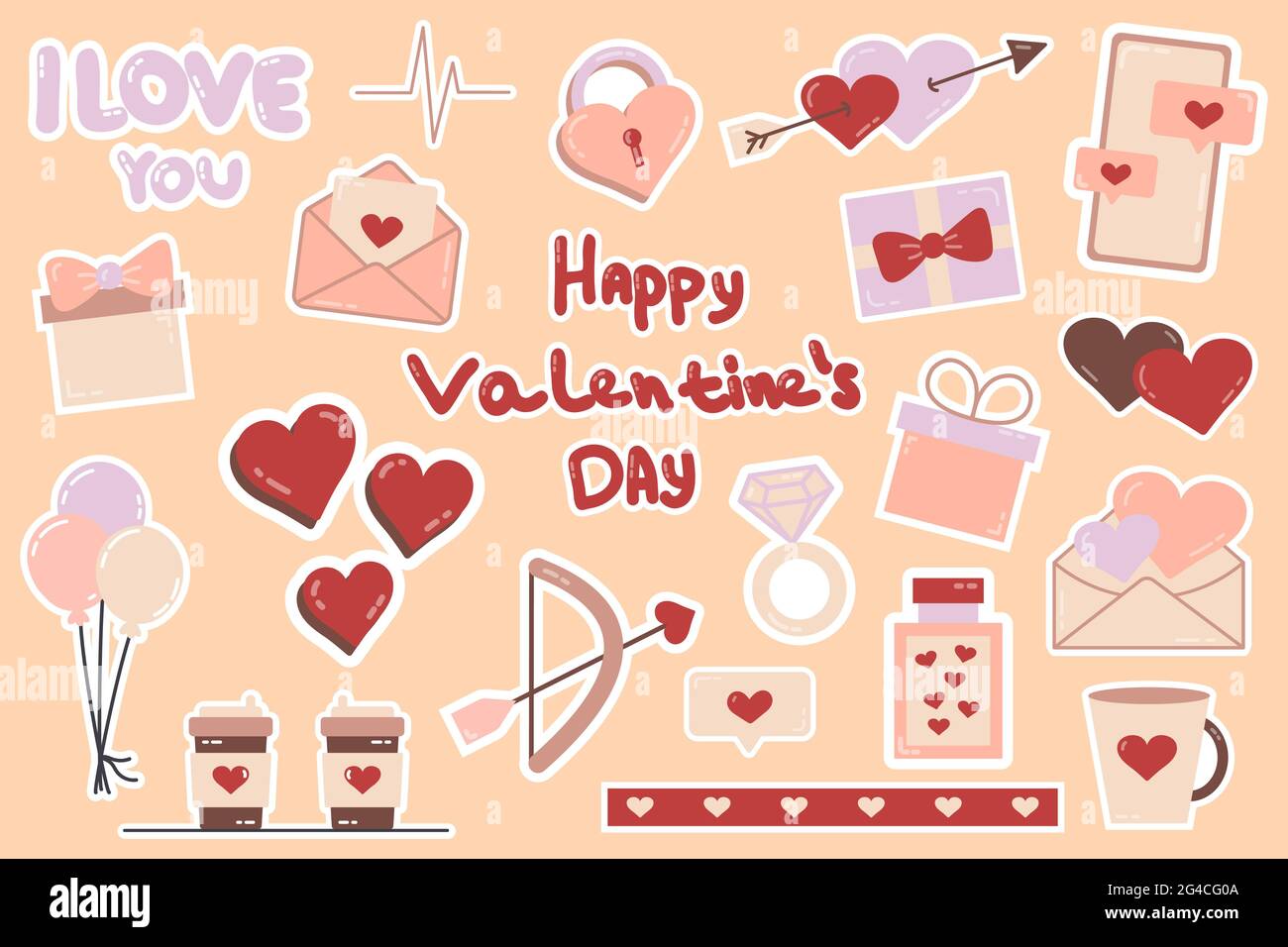 romantic stickers