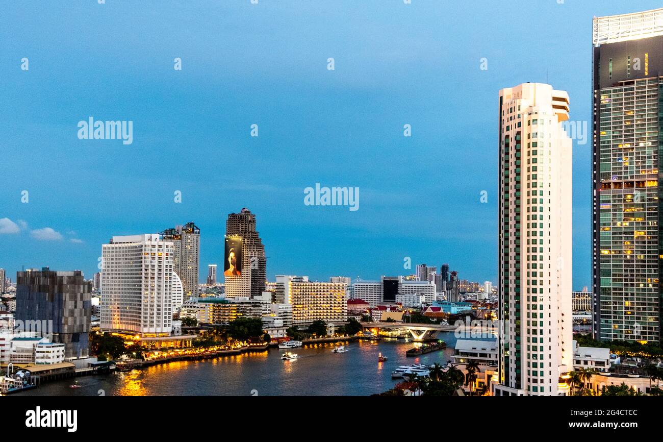 Bangkok Thailand at twilight Stock Photo - Alamy