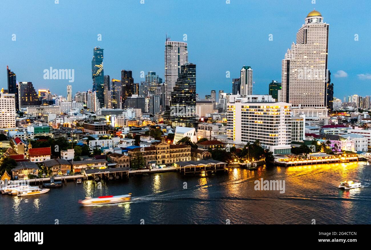 Bangkok Thailand at twilight Stock Photo - Alamy