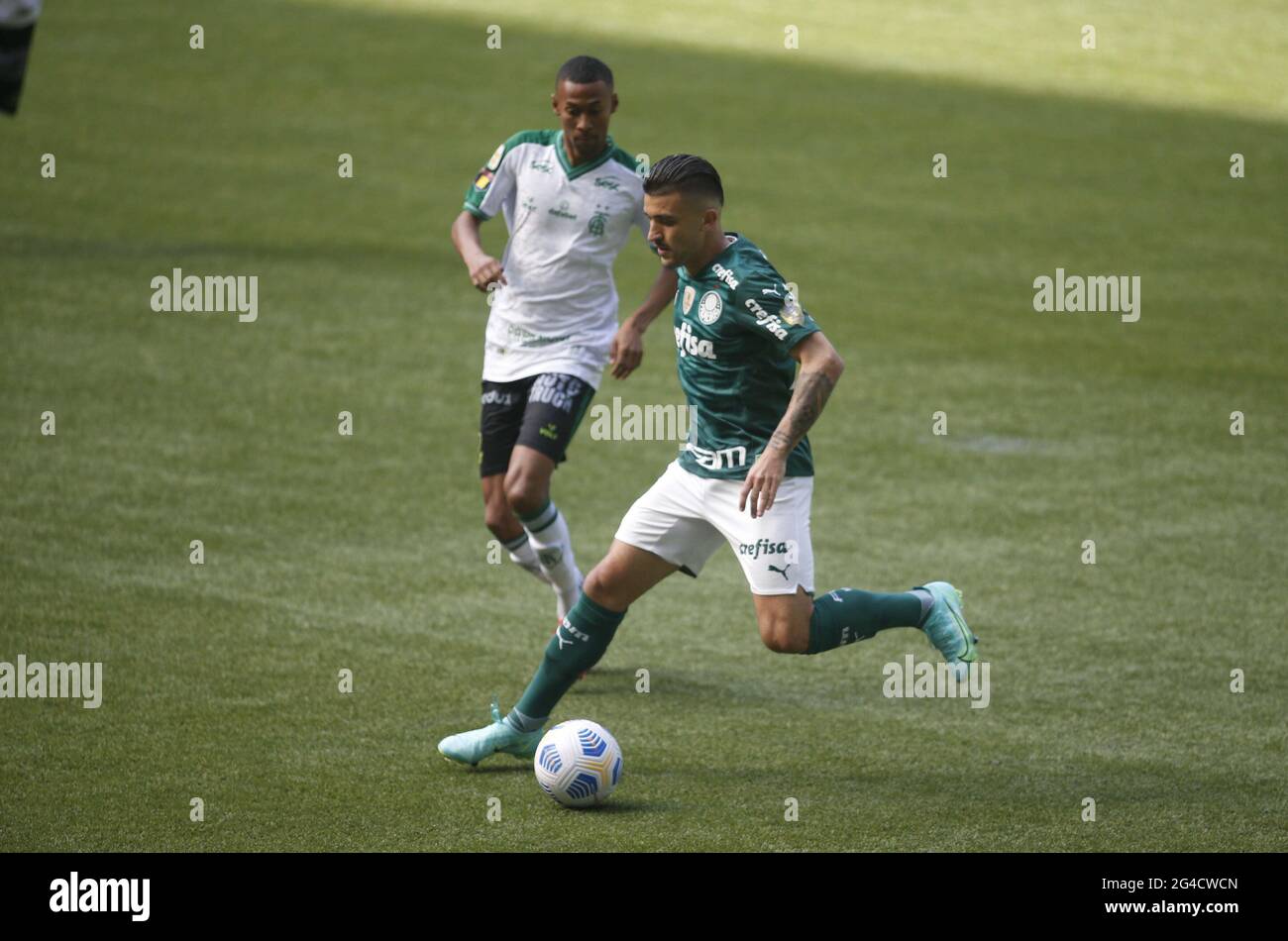 Luiz Otavio of Bahia Celebrates his goal (1-1) during the Brazilian  National league (Campeonato Brasileiro) football match between Palmeiras v  Bahia at Allianz Parque formerly known as Palestra Italia in Sao Paulo