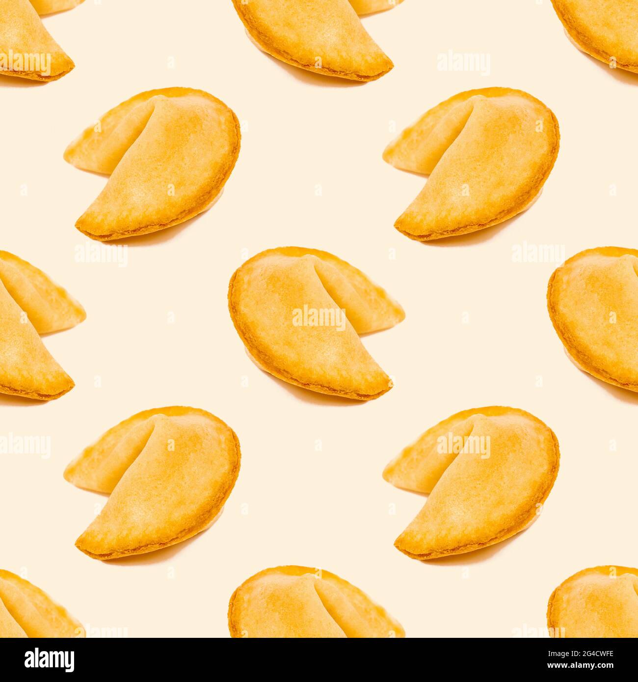 Chinese fortune cookies seamless pattern on light background Stock ...