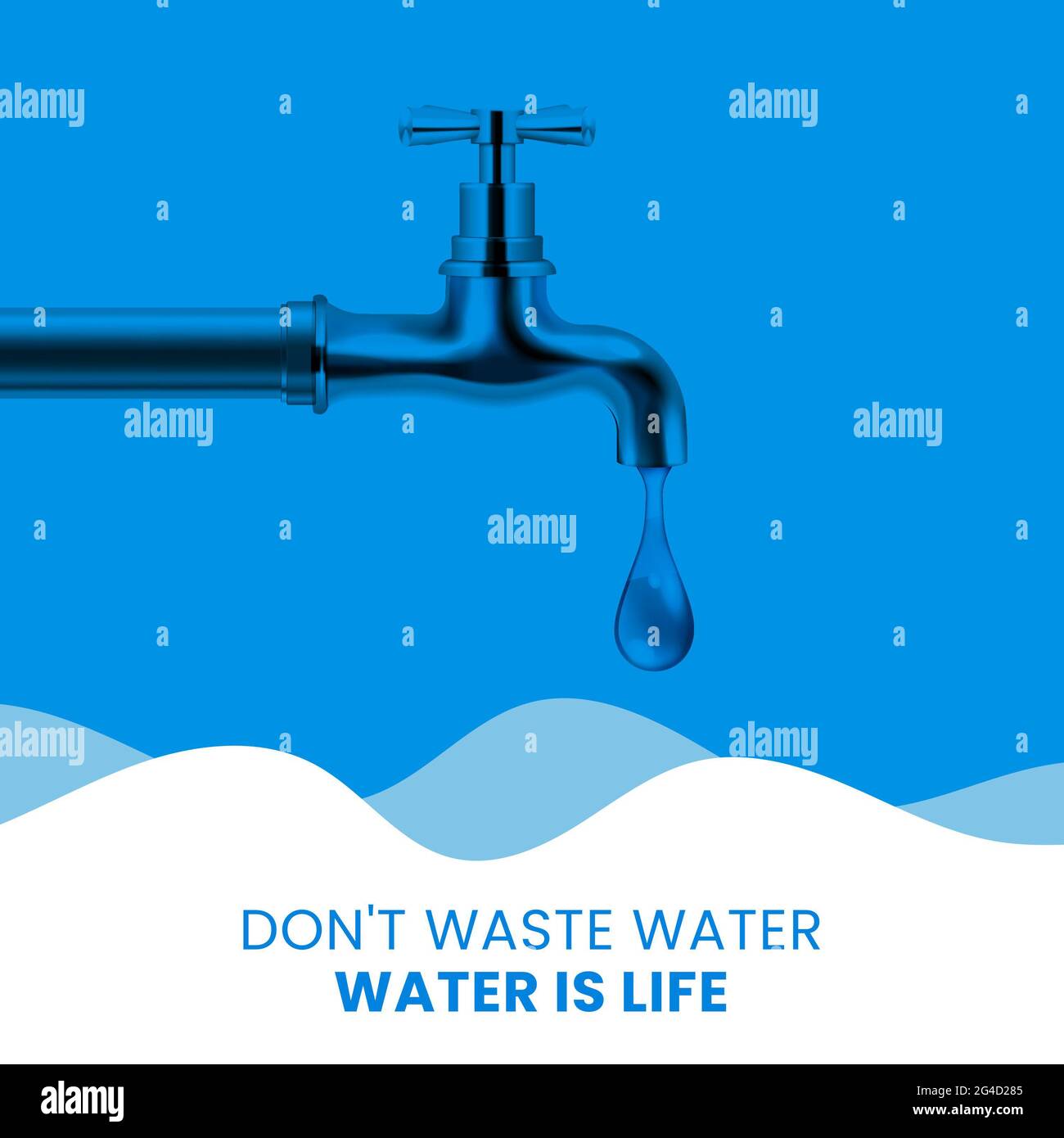 Save water banner hi-res stock photography and images - Alamy
