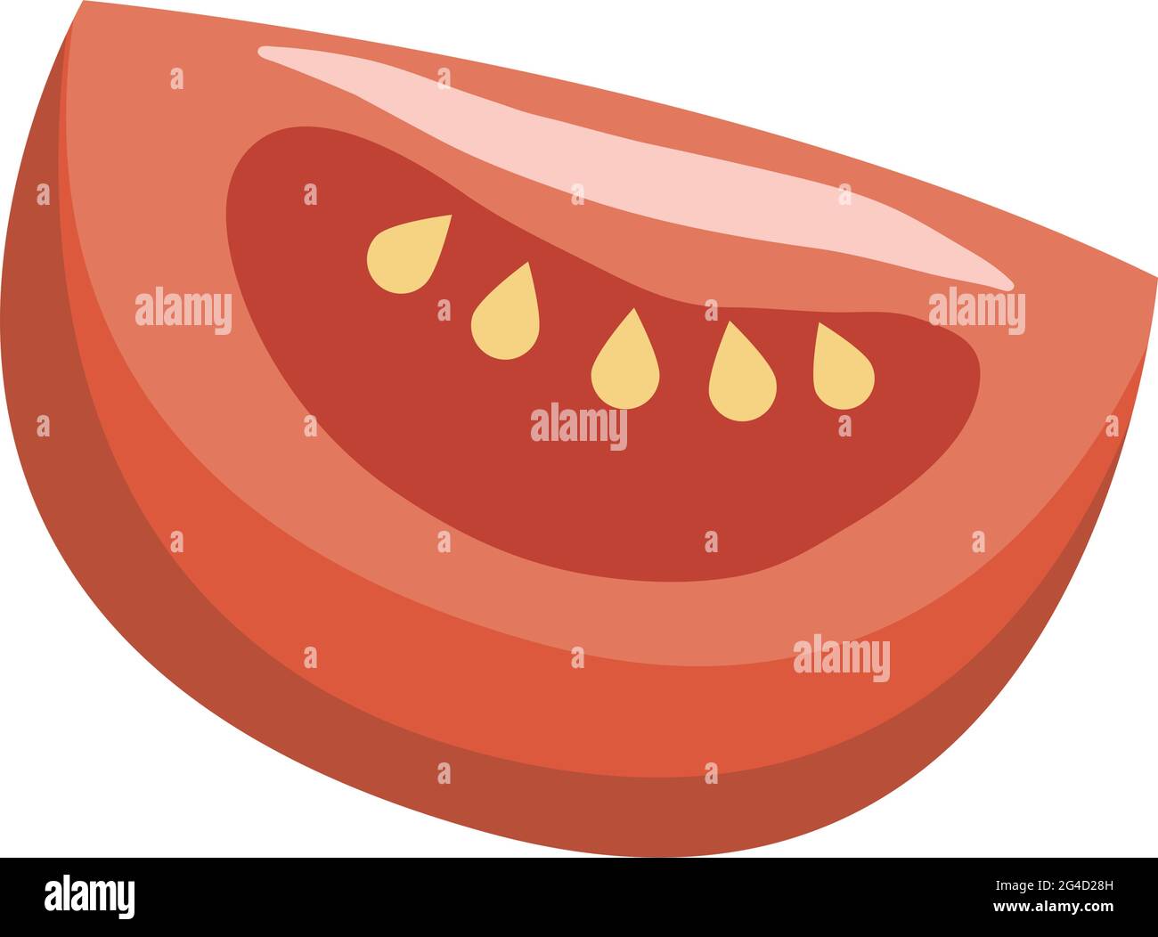 tomato half vegetable healthy icon Stock Vector Image & Art - Alamy