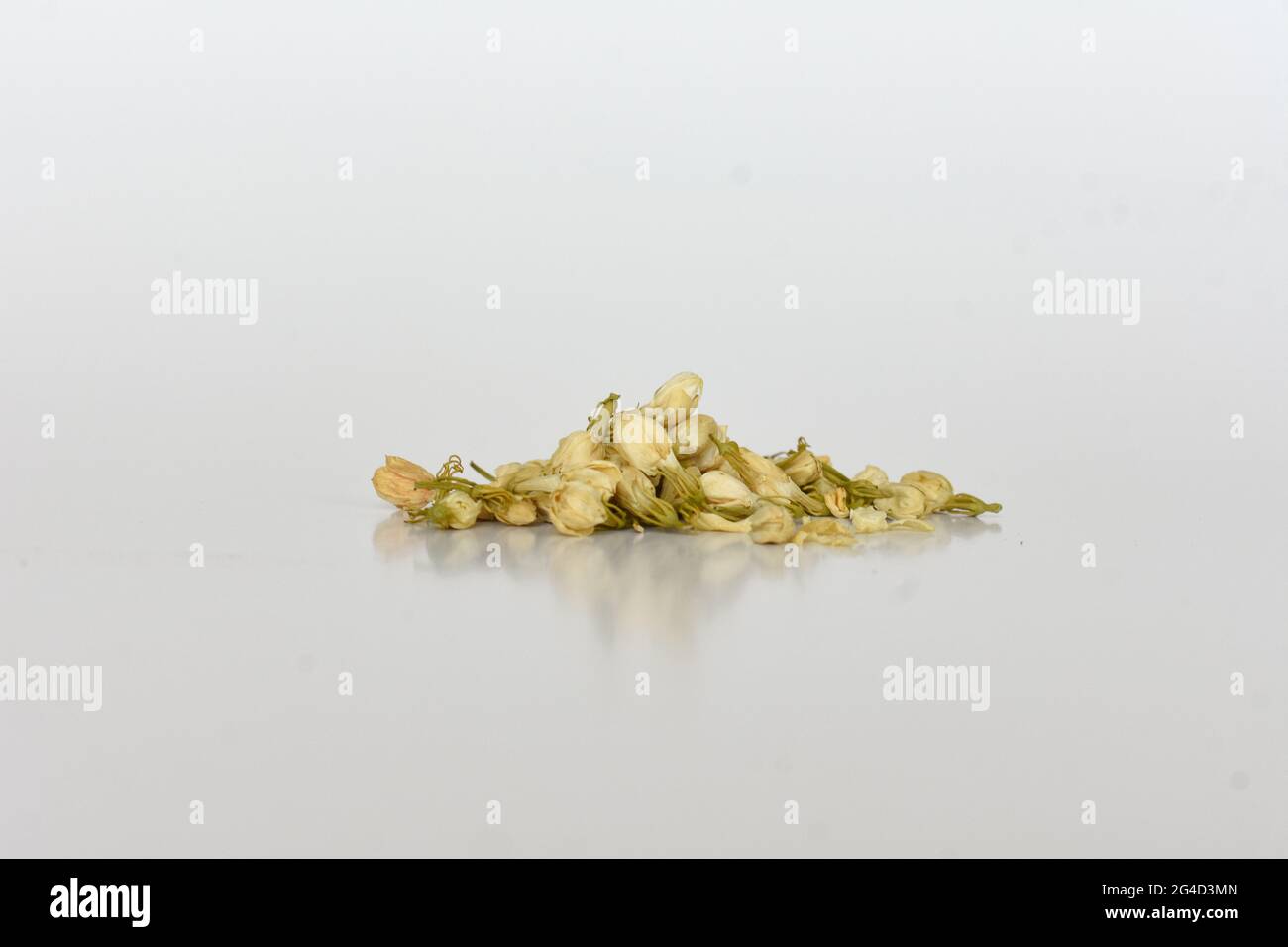 Dried jasmine flower bud on isolated white background Stock Photo Alamy