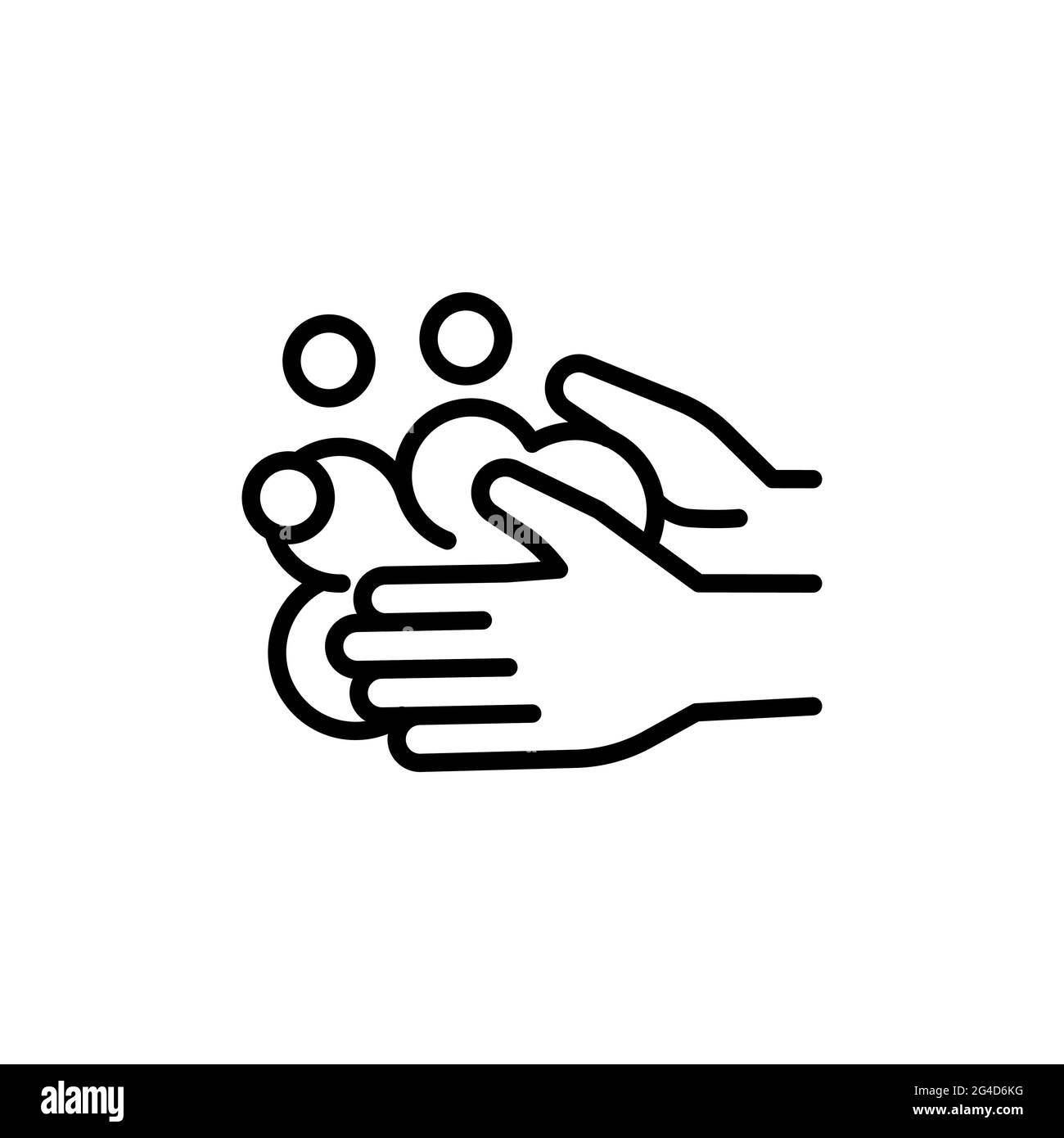 Vector icon for washing hands to avoid spreading the coronavirus Stock ...