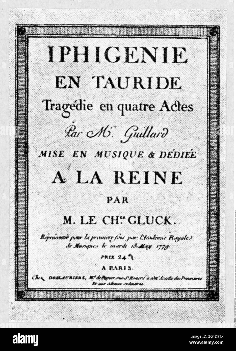 theatre / theater, opera, 'Iphigenie en Tauride', by Christoph Willibald Gluck, ARTIST'S COPYRIGHT HAS NOT TO BE CLEARED Stock Photo