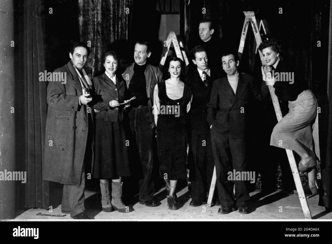 theatre / theater, cabaret, 'Kleine Freiheit', fltr: Oliver Hassencamp, Trude Kolman, ADDITIONAL-RIGHTS-CLEARANCE-INFO-NOT-AVAILABLE Stock Photo