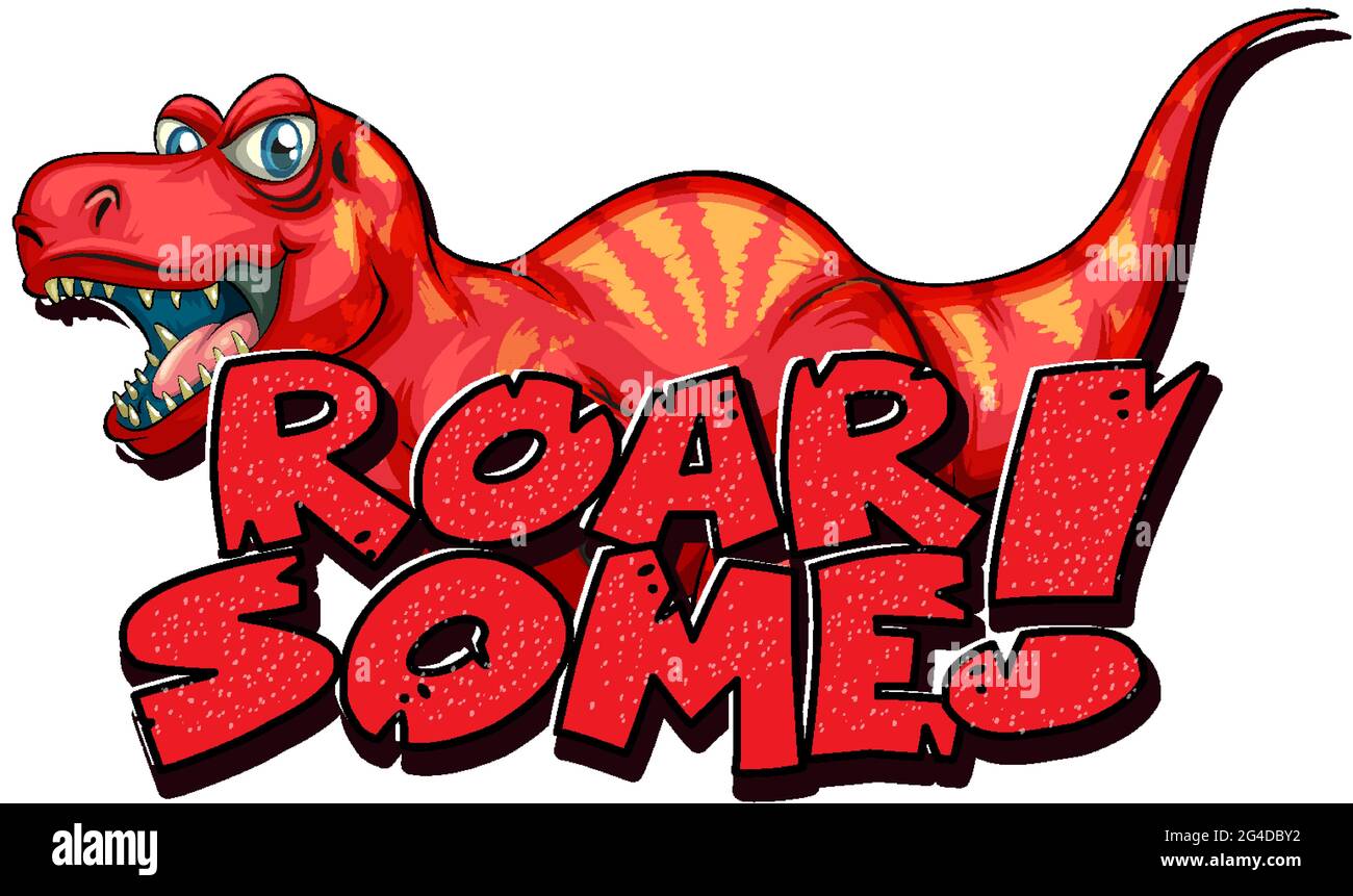 Roarsome Typography Print