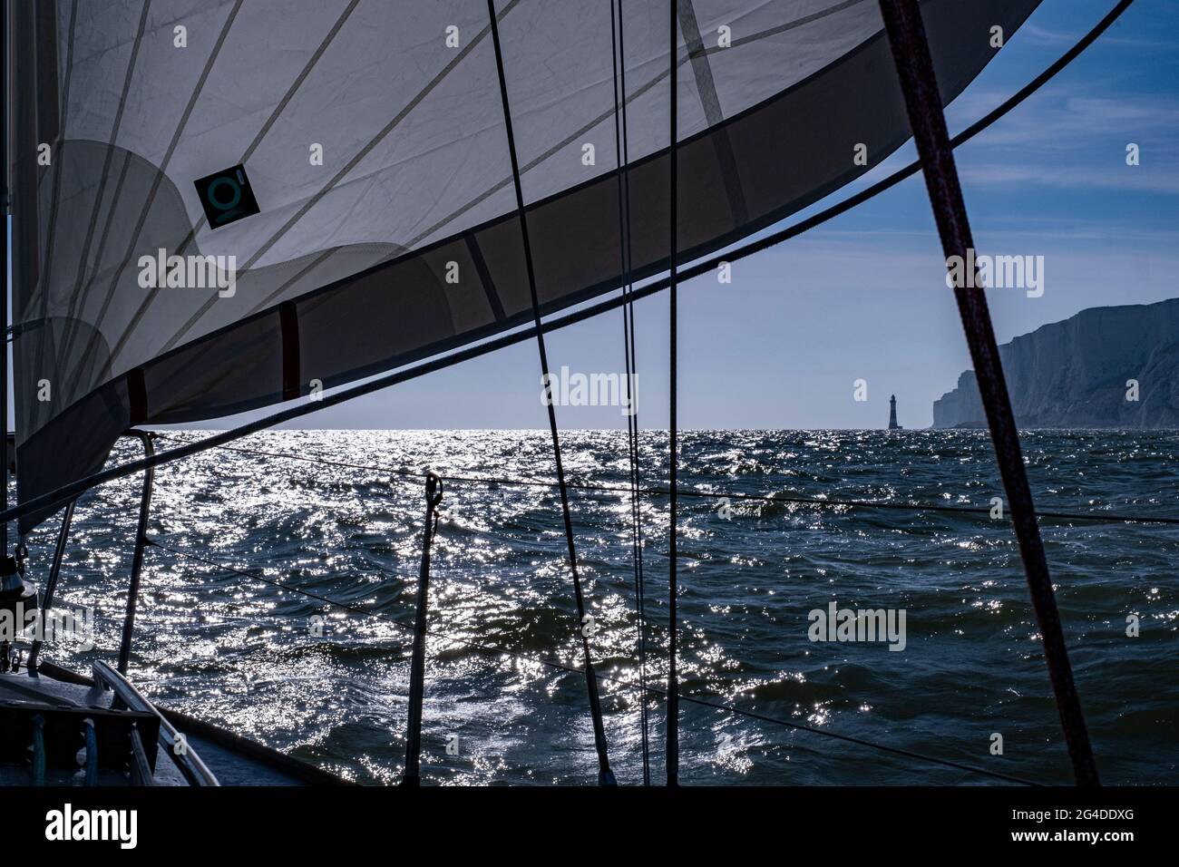 Sailing the north sea Stock Photo
