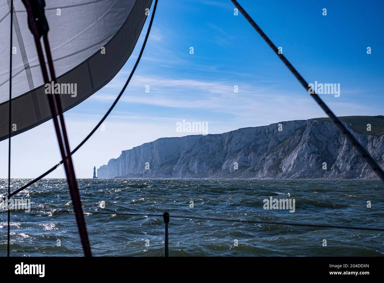 Sailing the north sea Stock Photo