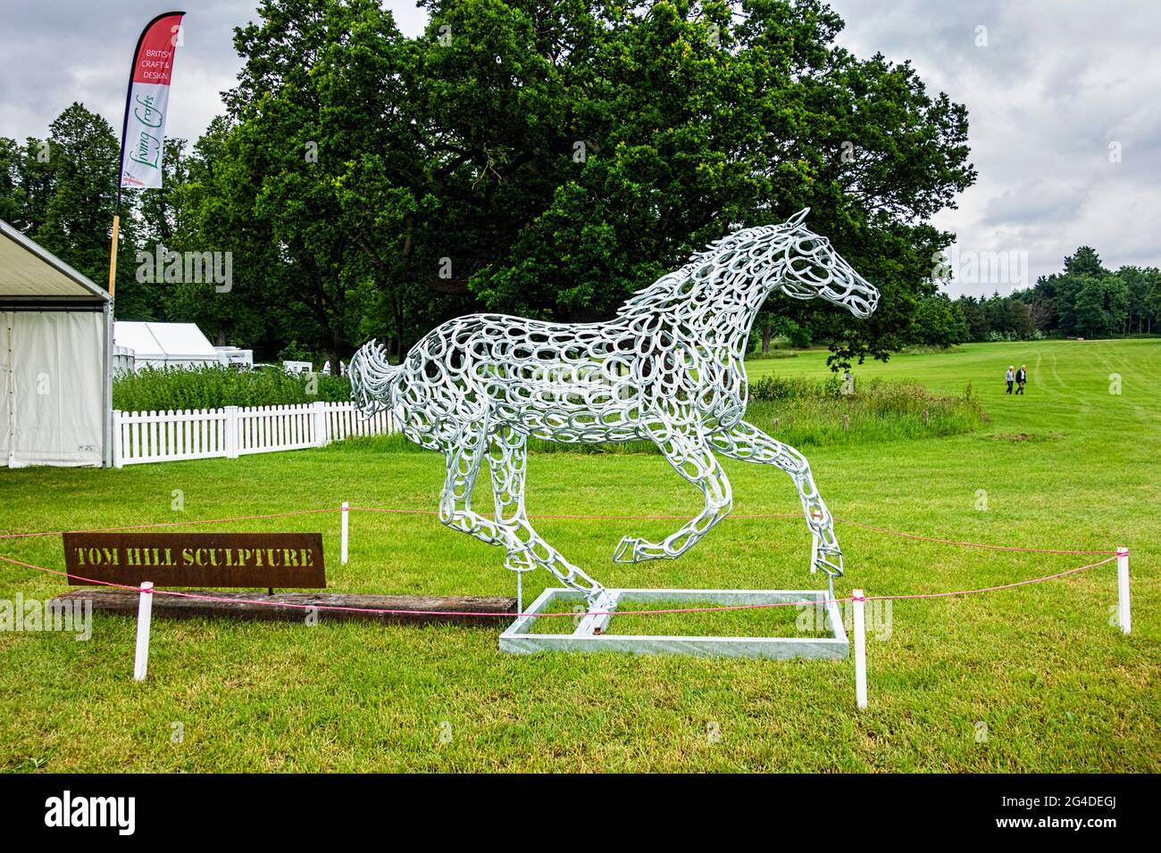 Horse sculpture by Tom Hill Stock Photo - Alamy