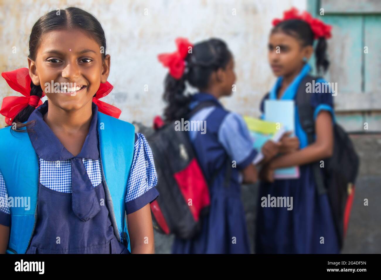 Indian school bags hi-res stock photography and images - Alamy