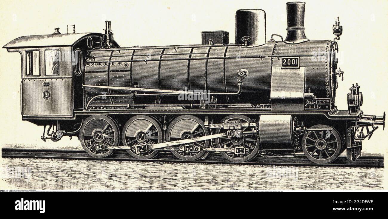 transport / transportation, railway, locomotives, steam locomotive, ARTIST'S COPYRIGHT HAS NOT TO BE CLEARED Stock Photo