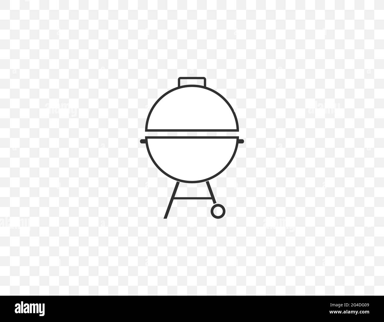 Vector illustration. flat design. Barbecue grill icon Stock Vector