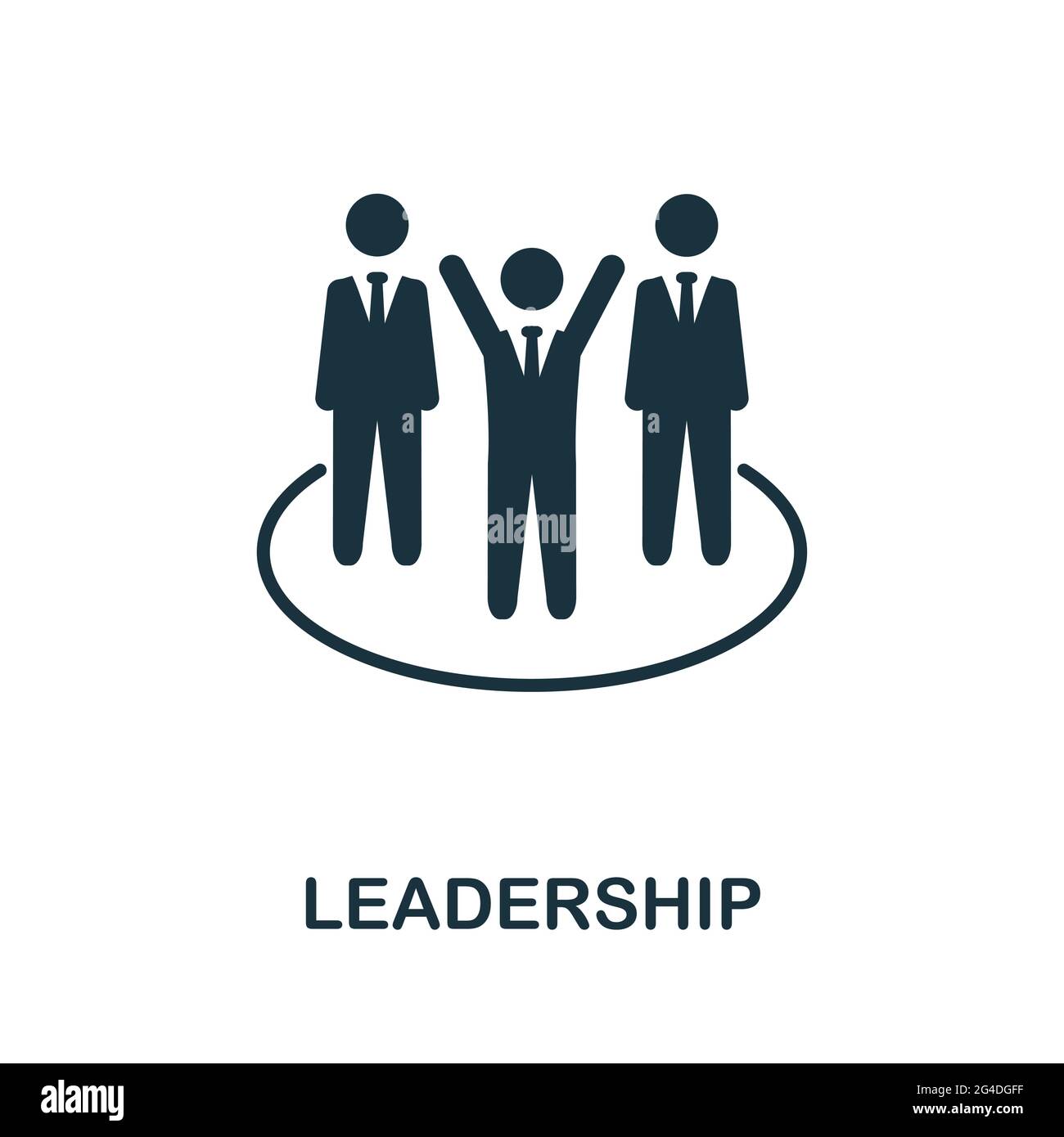 Leadership icon. Monochrome simple element from personal growth collection.  Creative Leadership icon for web design, templates, infographics and more  Stock Vector Image & Art - Alamy
