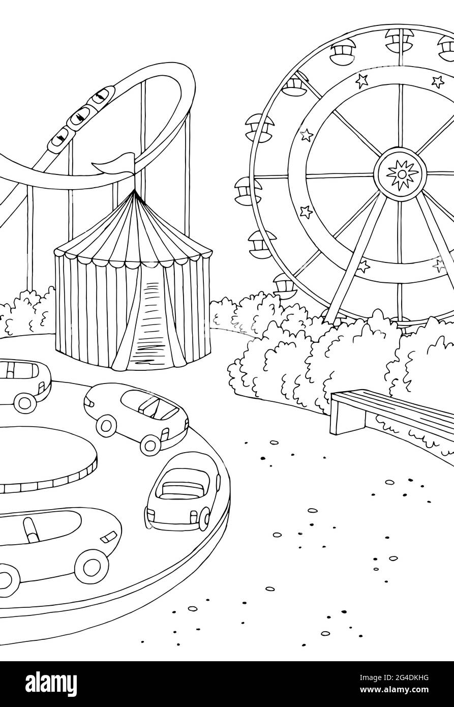 Amusement park drawing Vectors  Illustrations for Free Download  Freepik