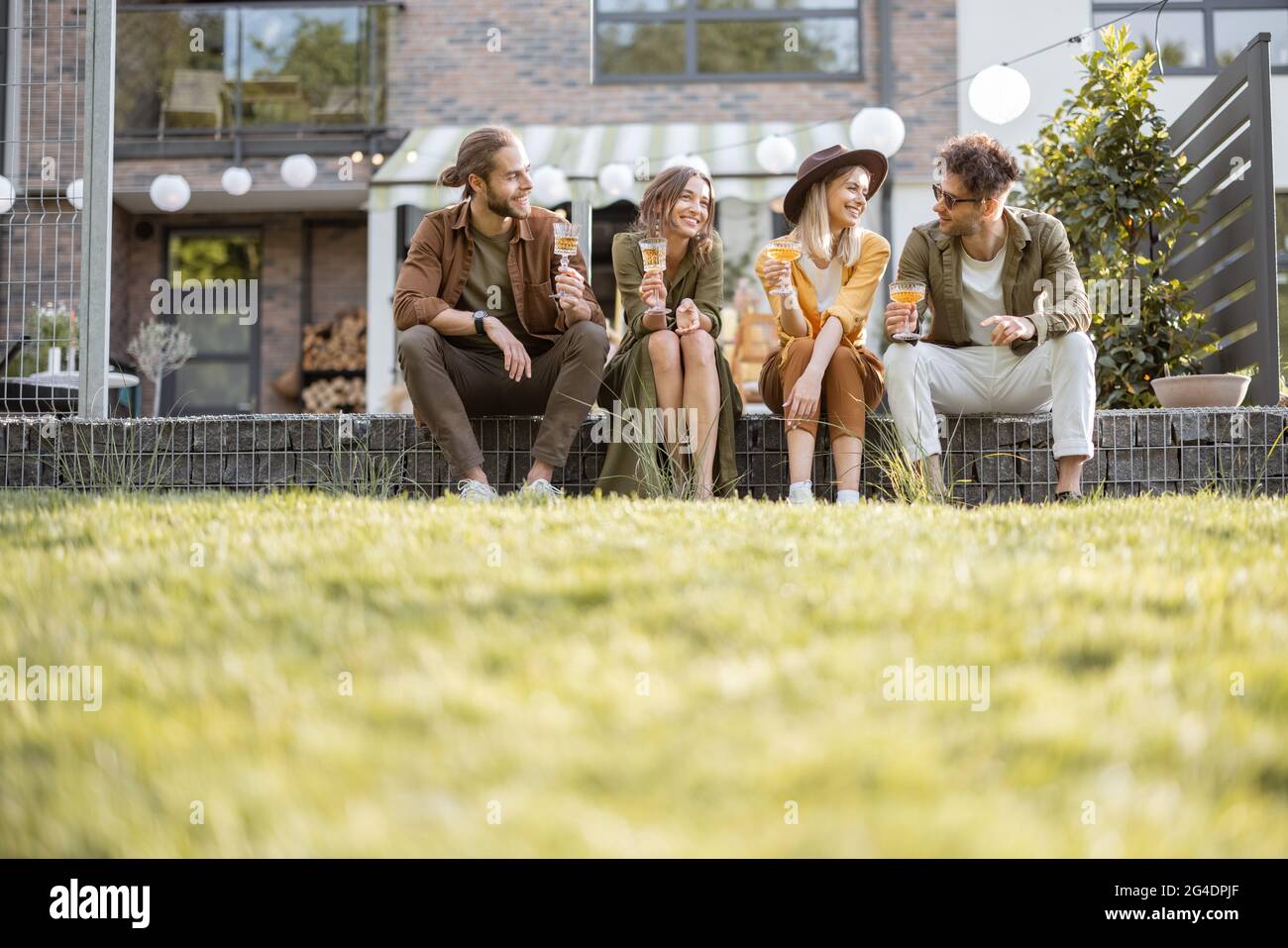 Women sitting on a porch hi-res stock photography and images - Alamy