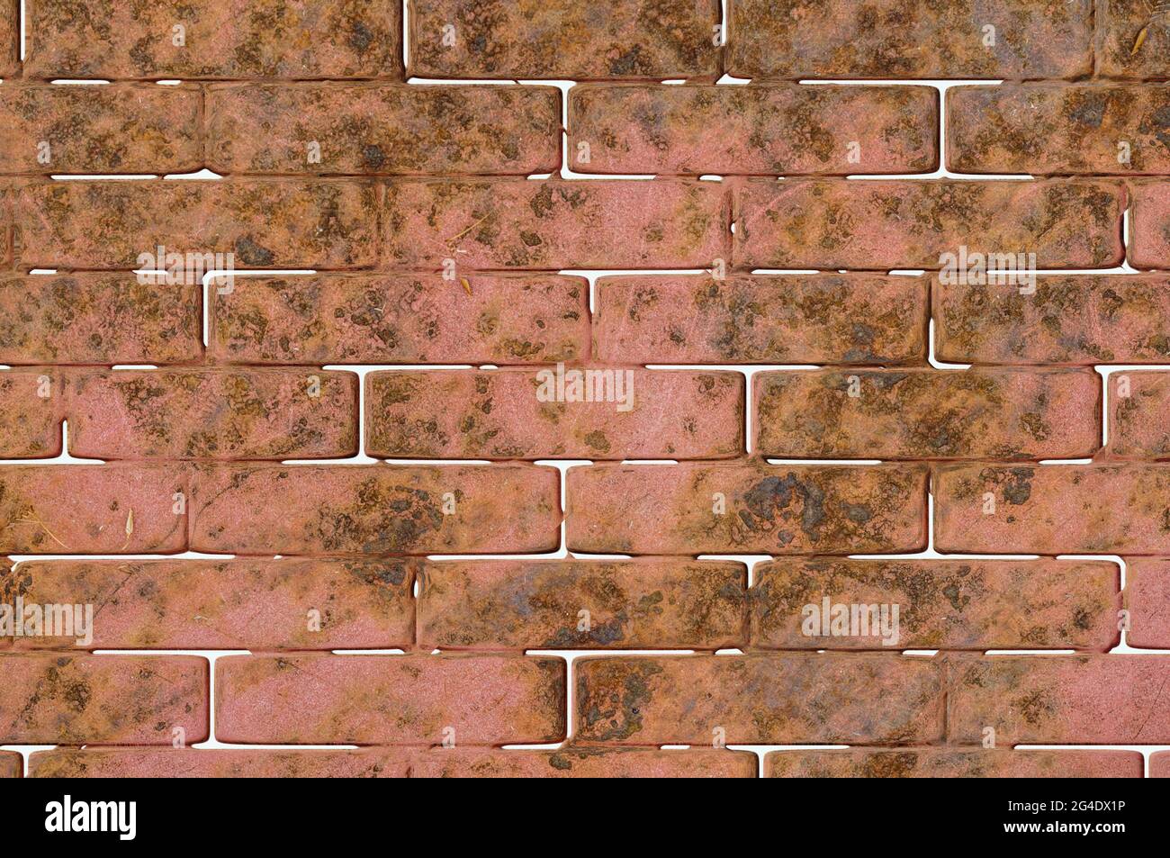brick wall texture, rust colours, background for different projects, brick wall, wallpaper, visual effect Stock Photo