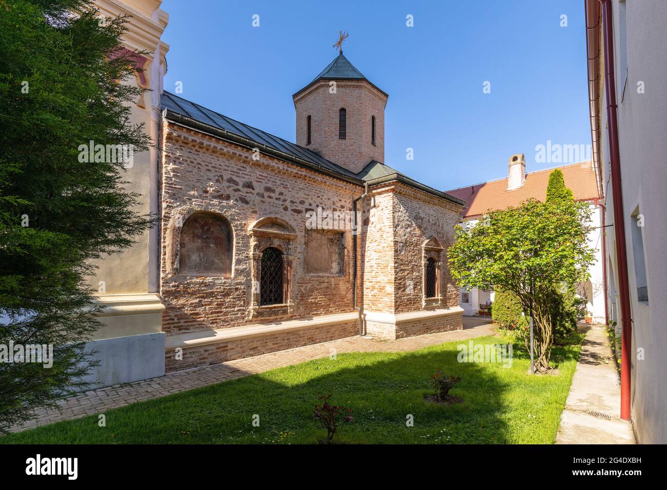 Velika Remeta Monastery is a Serbian Orthodox monastery located on the mountain Fruska Gora in northern Serbia. Stock Photo