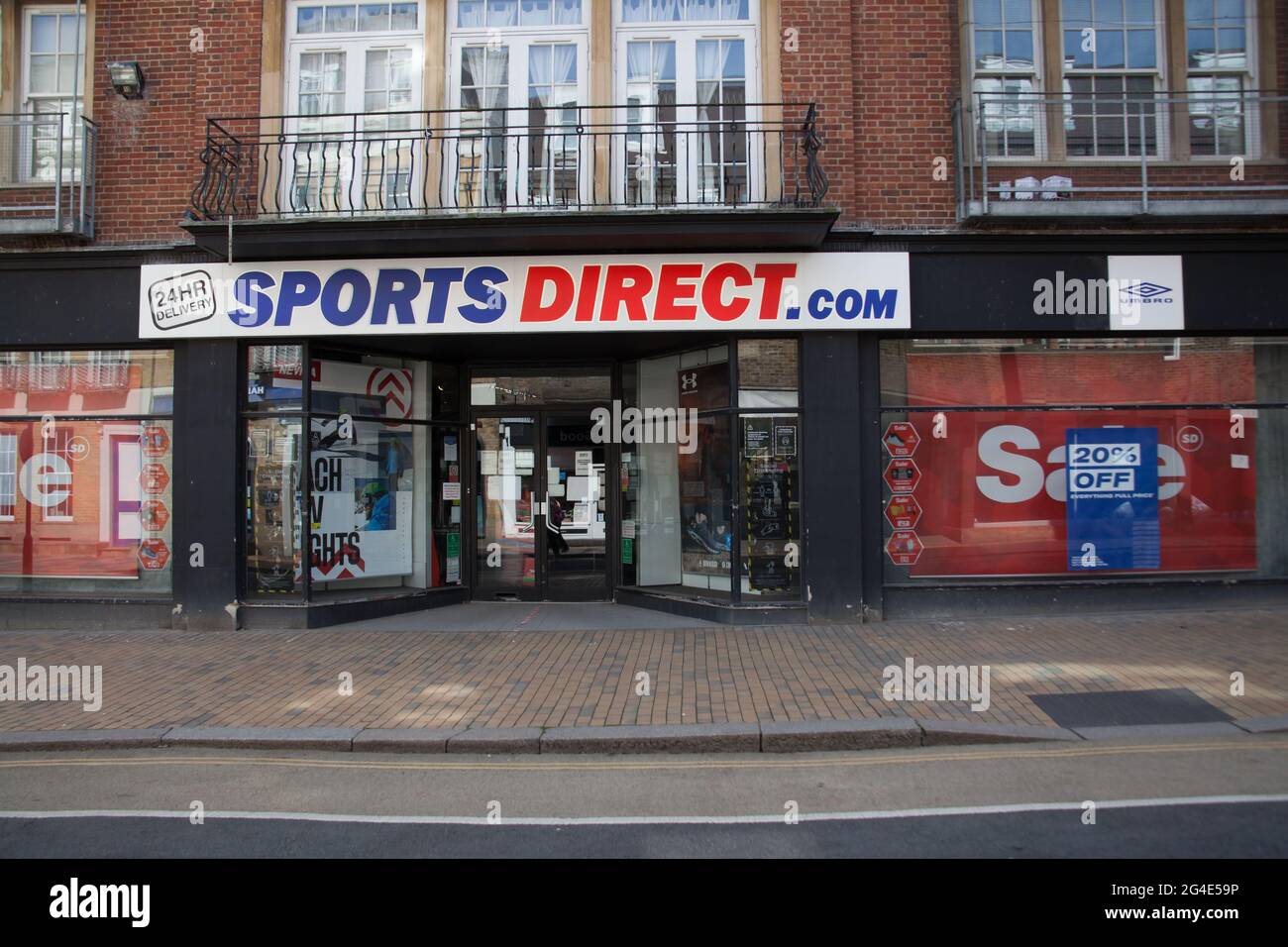 The Sports Direct store on The High Street in Maidenhead in the UK