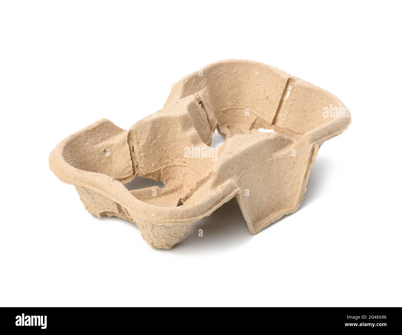 brown recyclable hot drink holder, paper holder for two takeaway cups