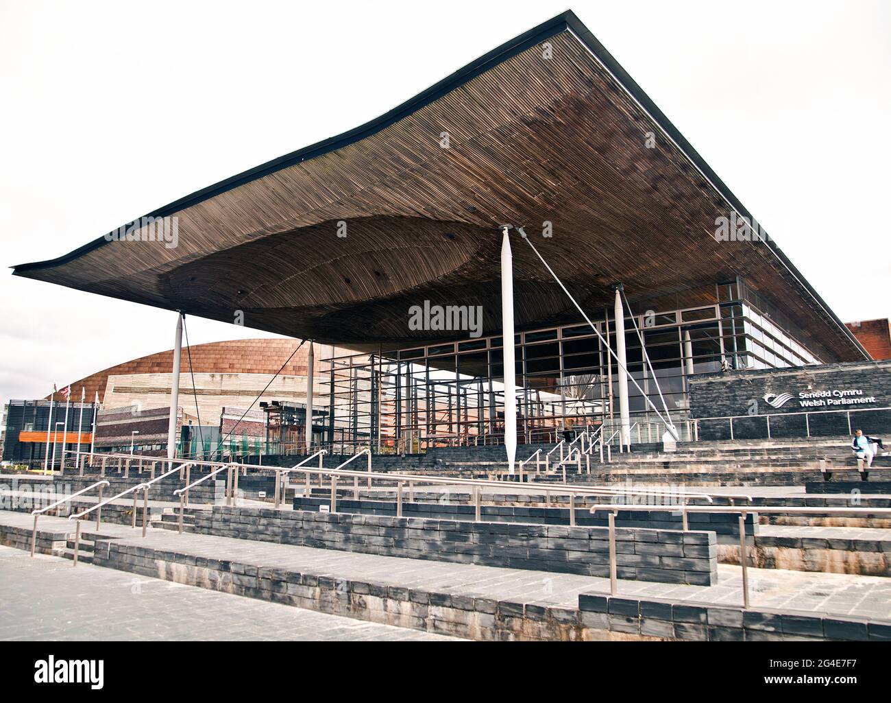 Welsh Parliament (Senedd Cymru) Stock Photo