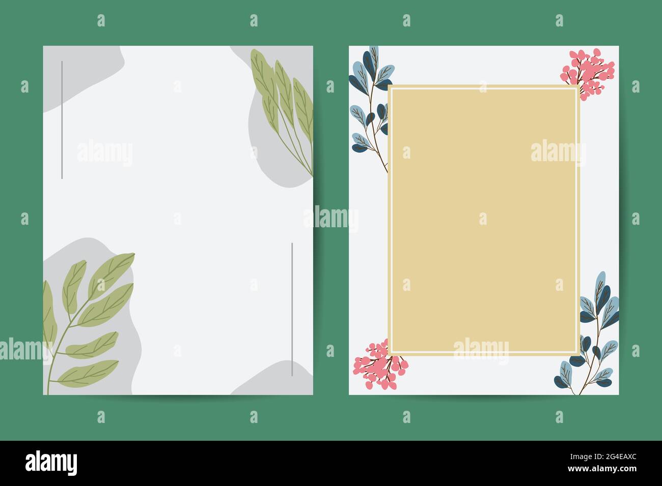Banner on flower background. Wedding Invitation, modern card Design. Save  the Date Card Templates Set with Greenery, Decorative Floral and Herbs  Eleme Stock Vector Image & Art - Alamy