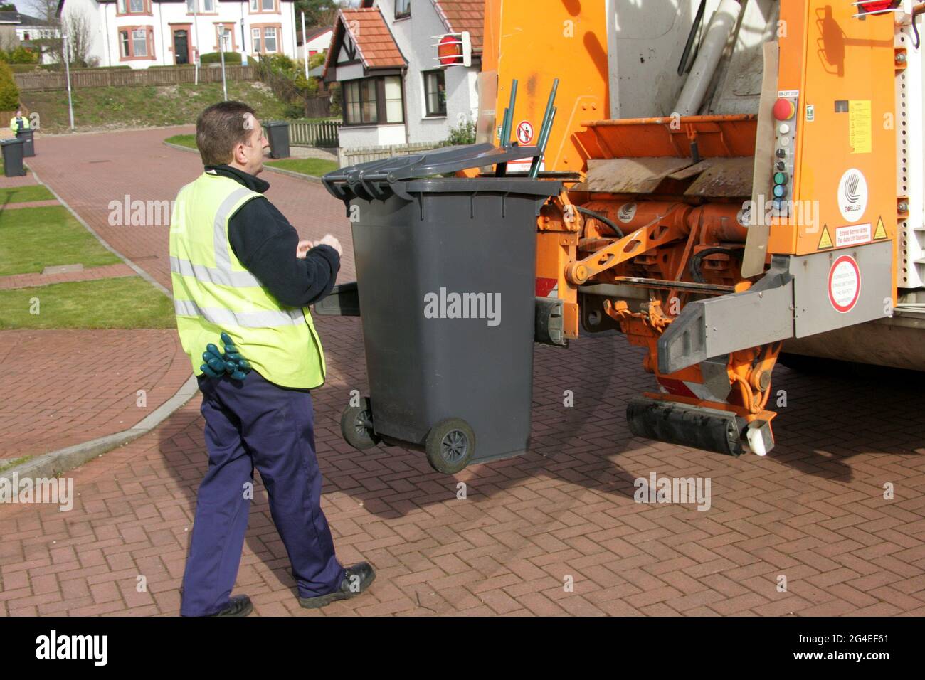 Wheelie bin collection scotland hires stock photography and images Alamy