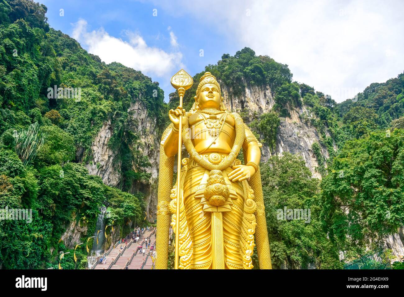 Big Buddha golden statue in Batu Caves, Batu Malaysia Stock Photo - Alamy