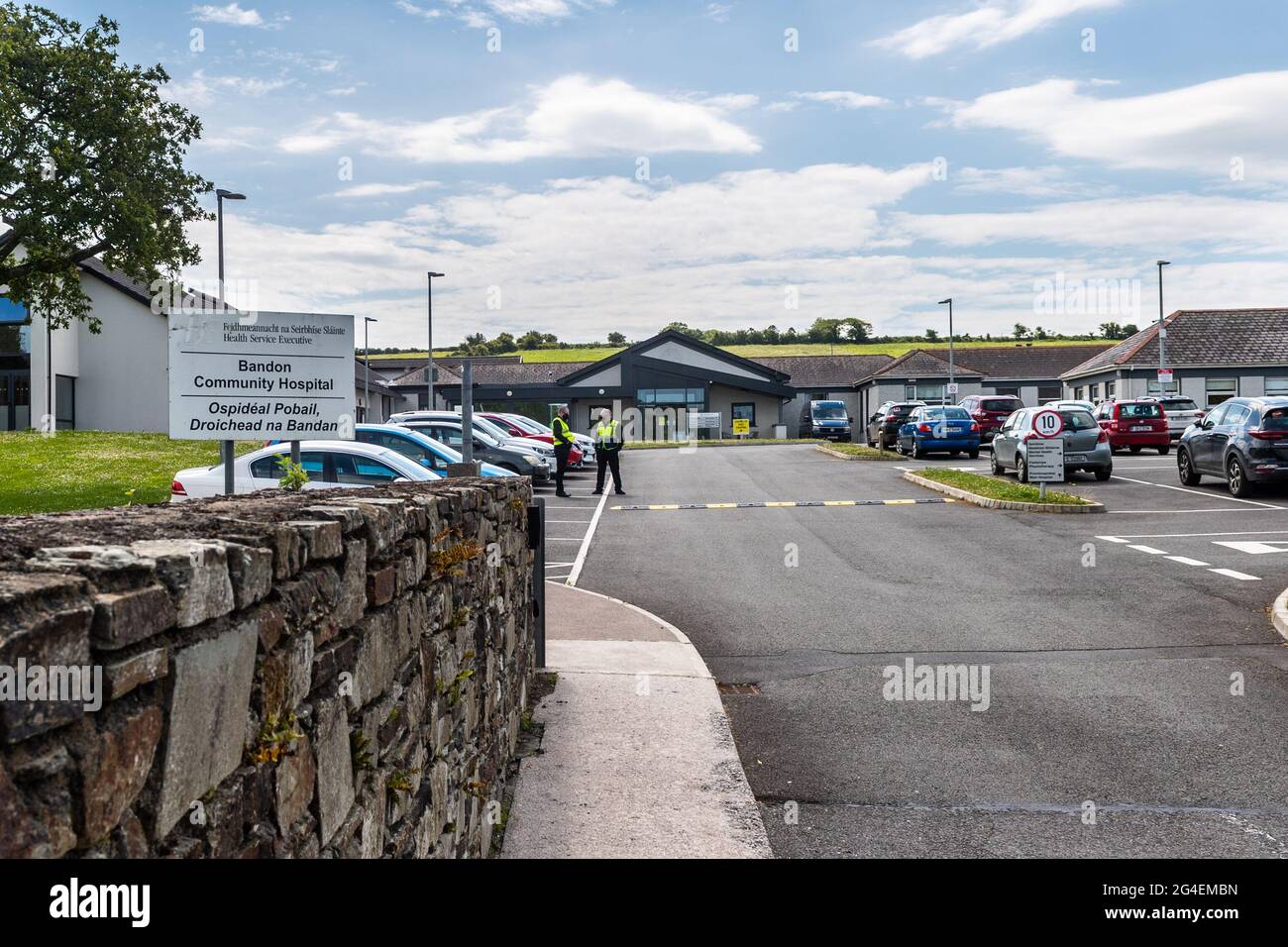 Bandon, West Cork, Ireland. 21st June, 2021. A COVID-19 Test Centre opened today at Bandon Community Hospital. The test centre is open today and tomorrow to facilitate walk-in tests from 11am to 7pm with no appointment needed. Credit: AG News/Alamy Live News Stock Photo