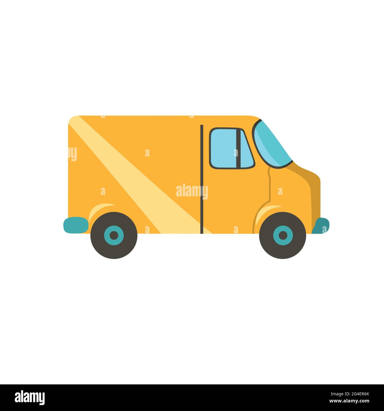 delivery truck vector design flat design vector illustration Stock Vector