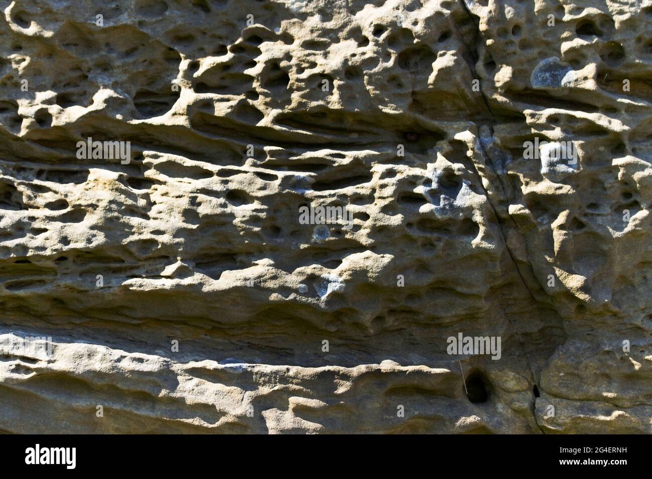 Erosion of Jurassic era marine sedimentary rocks has highlighted the