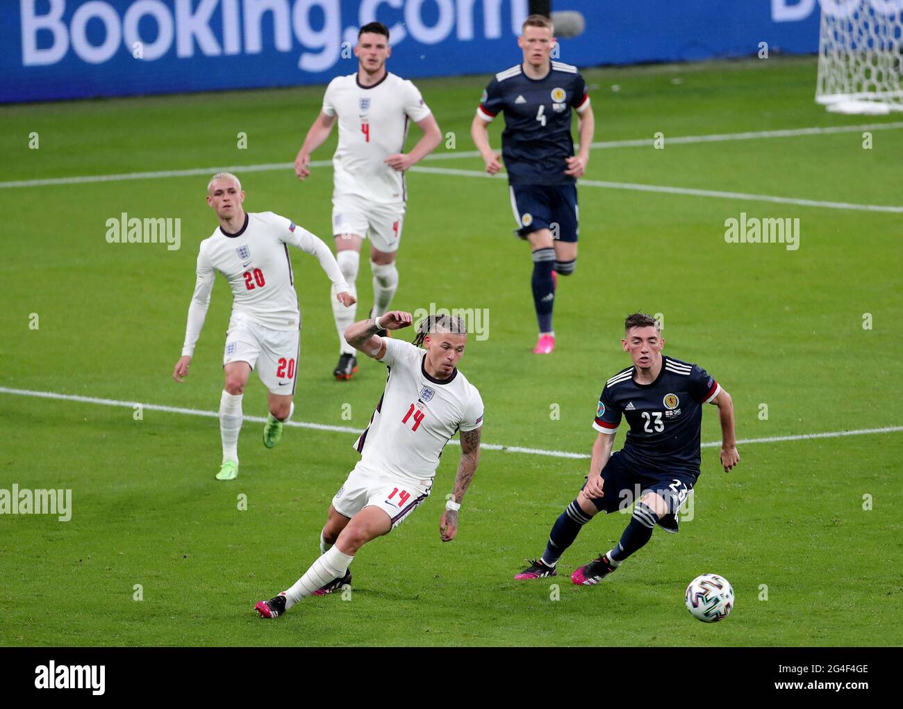 RICE,MCTOMINAY,FODEN,PHILLIPS,GILMOUR, ENGLAND V SCOTLAND, 2021 Stock Photo