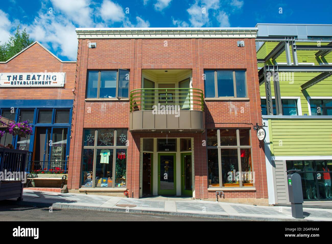 Historic commercial building at 323 Main Street near 4th Street in